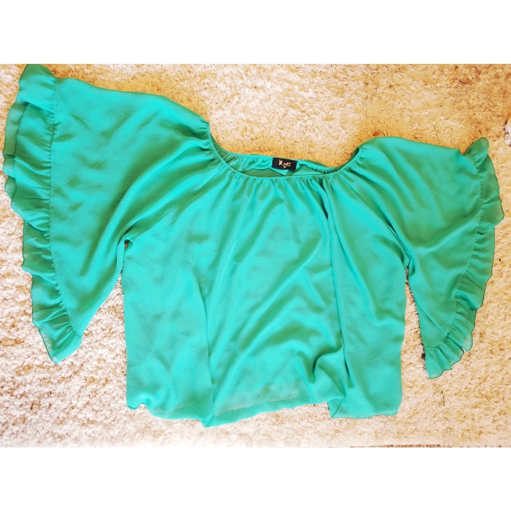 Jade bell sleeve tunic